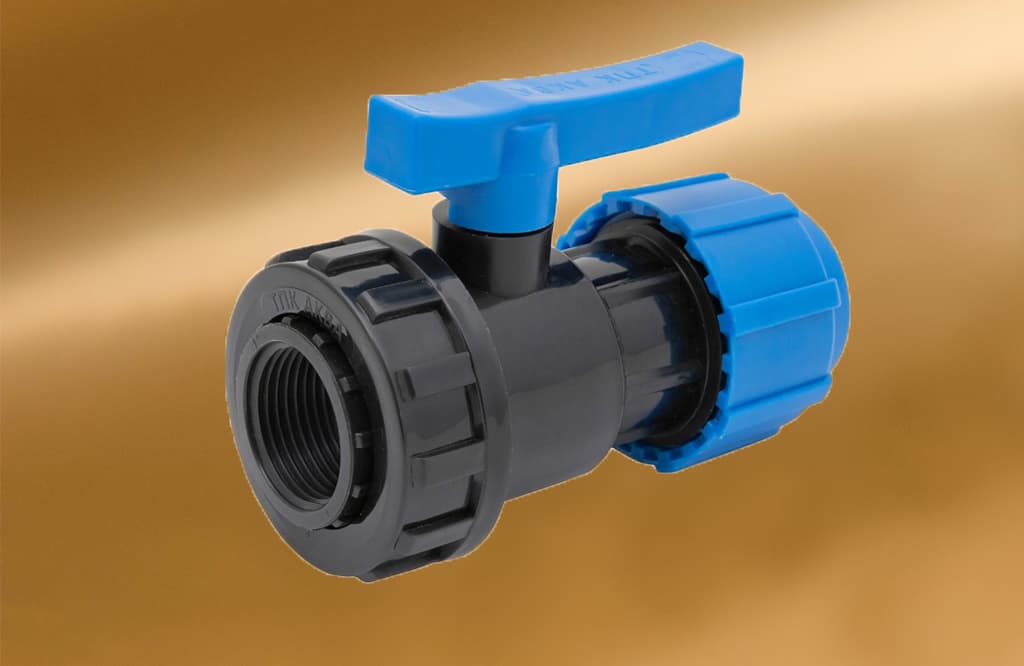 Кран шаровой компрессионный ВР разъемный d 20x1/2
