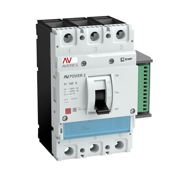 Выключатель автоматический AV POWER-3/3 630А 100kA ETU2.0 AVERES