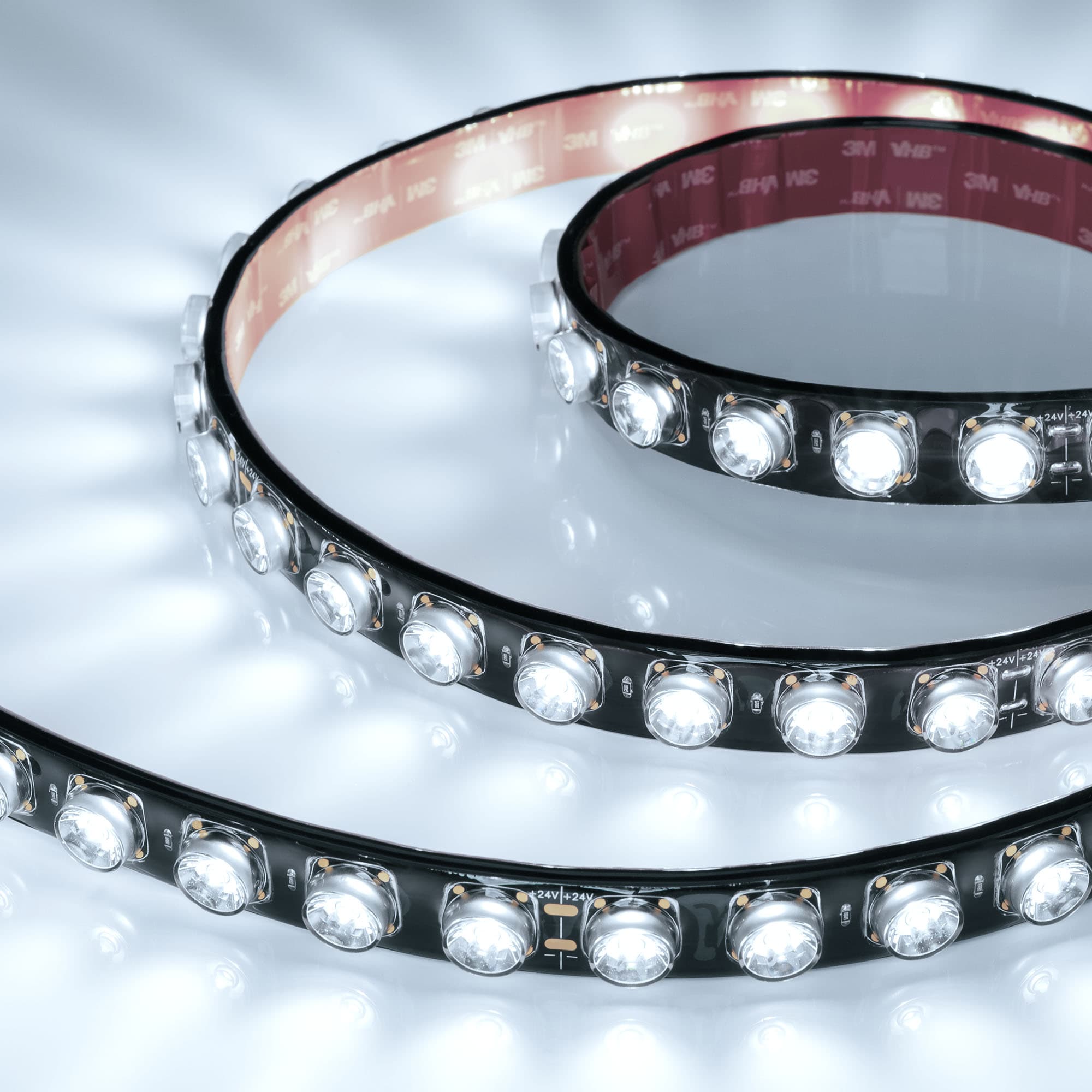 Лента светодиодная 21 Вт/м 24В 6000K IP67 42LED/м FLT-A42-23mm SMD 2835 5 м герметичная