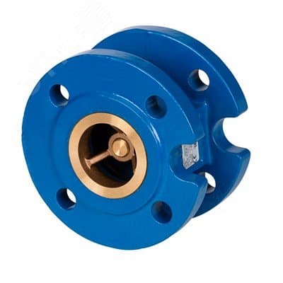 Клапан обратный фланцевый NVD402R PN16 DN200 пружинный с аксиальным затвором, чугун GJL250
