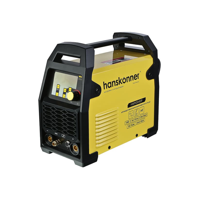 Сварочный аппарат Hanskonner TIG DC Pulse+MMA, 200 A, ПВ 80%, 160-250 В