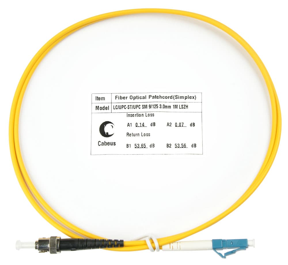 Патч-корд оптический simplex 1м LC-ST 9/125 sm LSZH