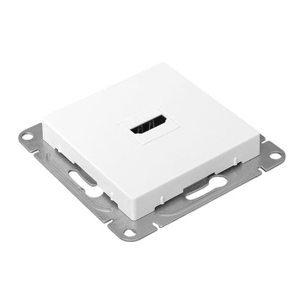 Эпика Механизм розетки HDMI белый EKF