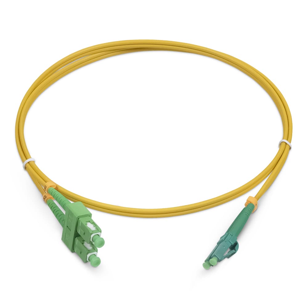 Патч-корд оптический duplex 10м LC/APC-SC/APC 9/125 sm LSZH