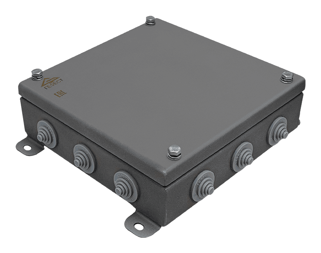 Коробка монтажная КМ IP55-2020, корпус из нержавеющей стали, количество вводов 12