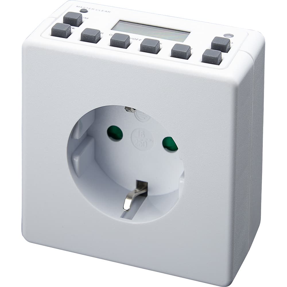 Розетка с таймером (недельная) электронная IP20 16А 3500W