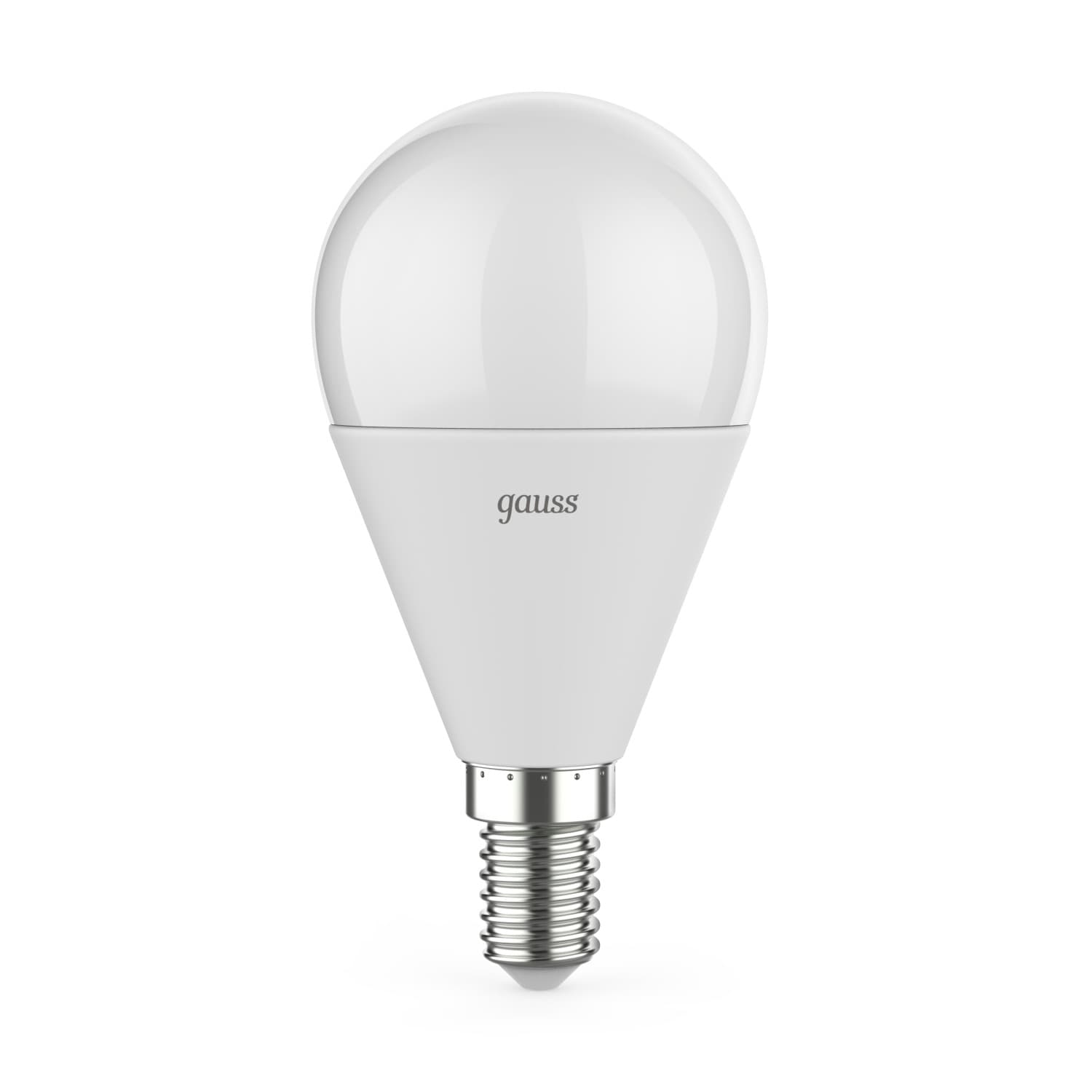 Лампа светодиодная LED 7 Вт 590 лм 4100К шар P45 нейтральный E14 AC 220В диммируемая Black