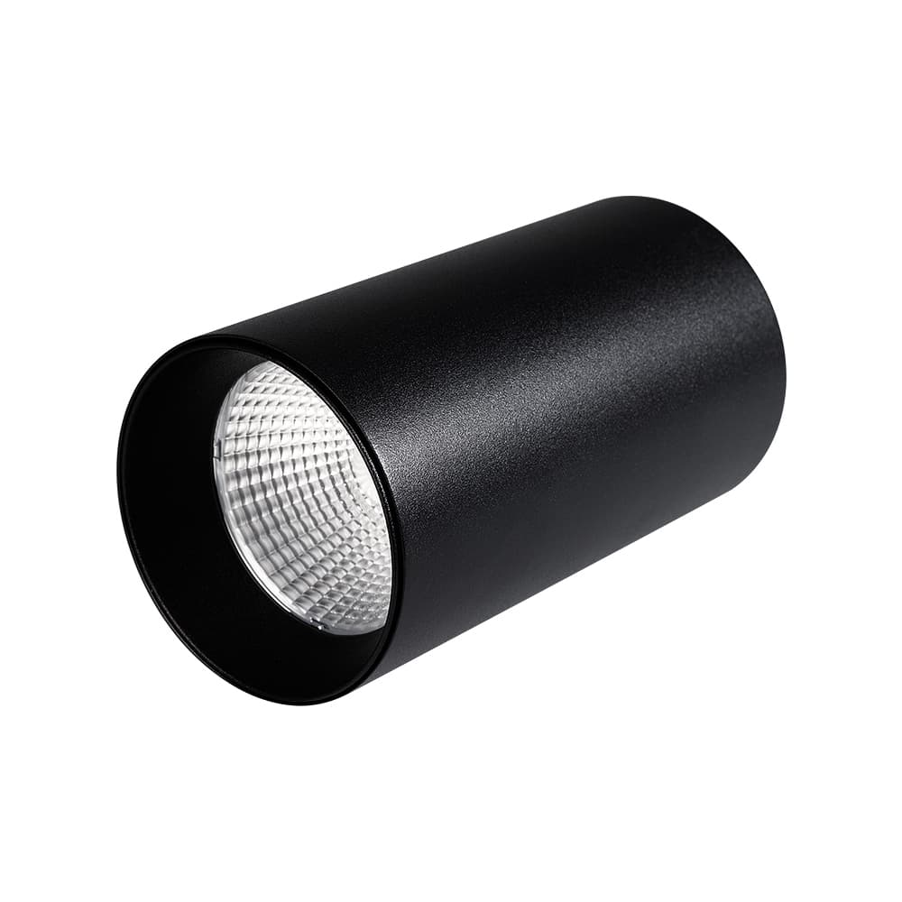 Светильник накладной SP-POLO-R85-1-15W Warm White 40deg Black Black Ring IP20 металл 3 года