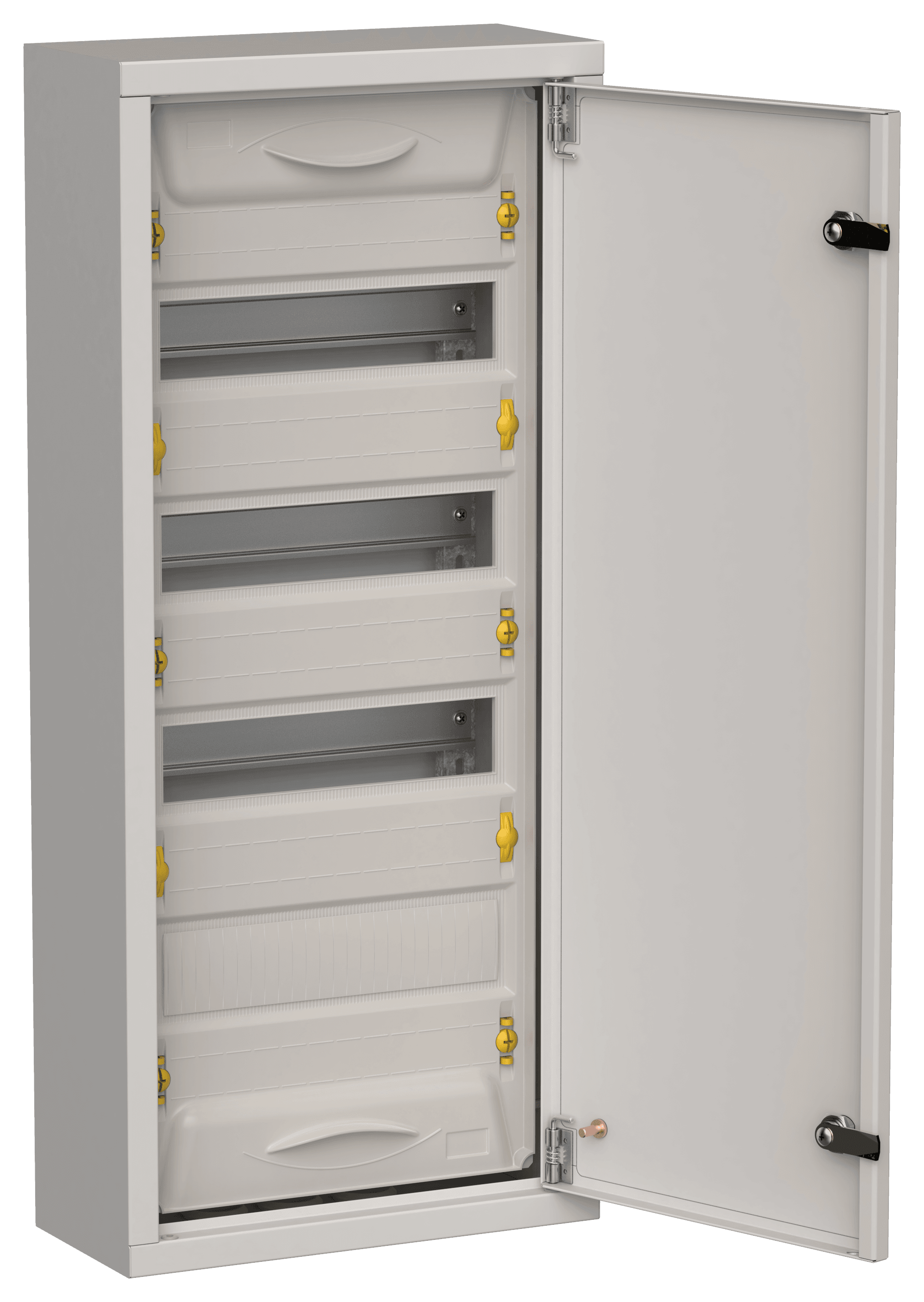 TITAN 5 Корпус металлический ЩРн-48 (1х48) 710х310х140мм IP31 серый (одна дверь) IEK