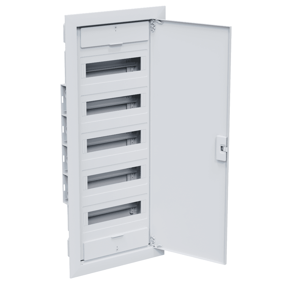 Щит ЩРВ-п-60 пластиковый распред. OptiBox Pro 60-VNR-IP40 60м. встраиваемый с пласт. белой дверцей  IP40