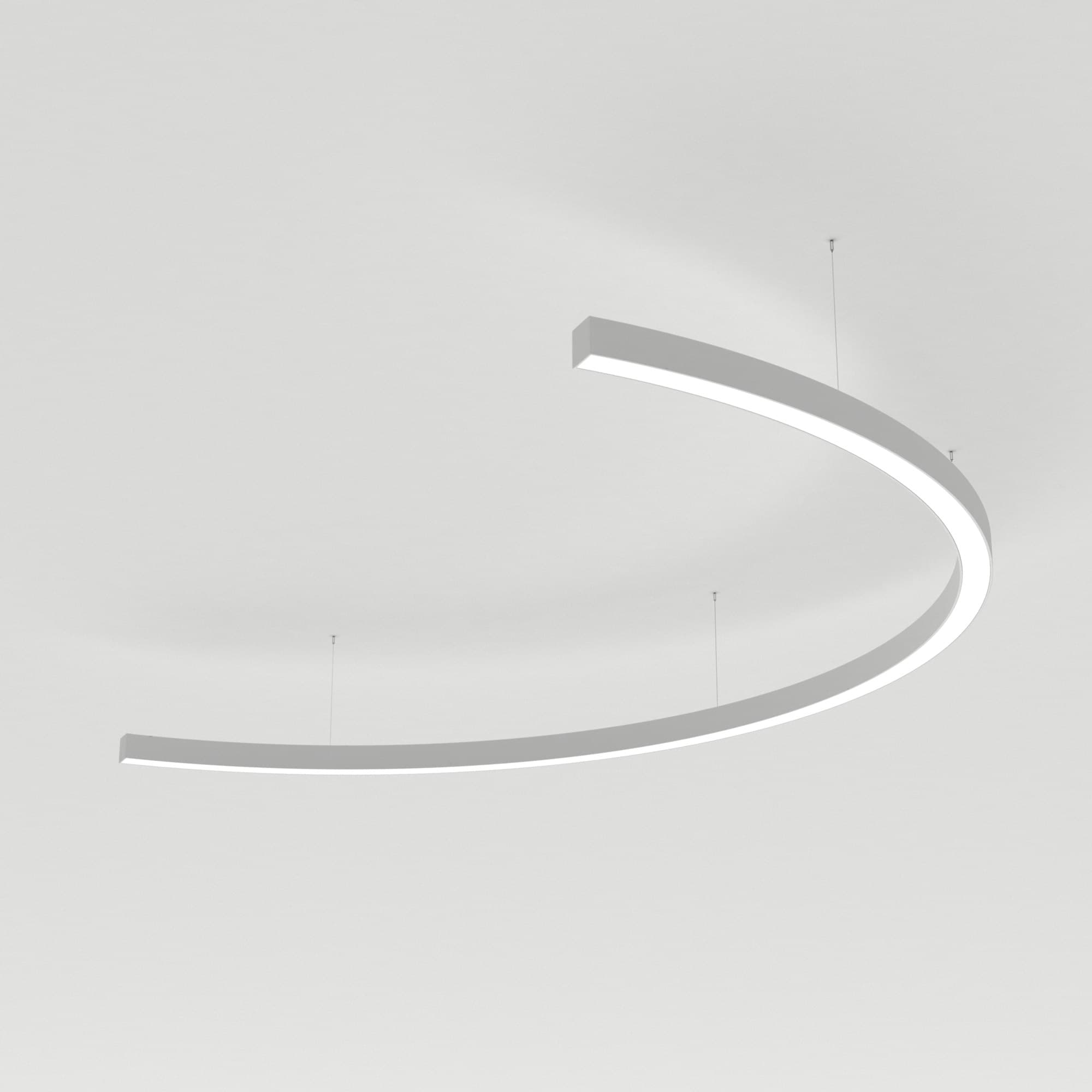 Светильник SP-LINE-HANG-ARC-C3535-D1500-53W Day4000, WHITE, 230V, металл