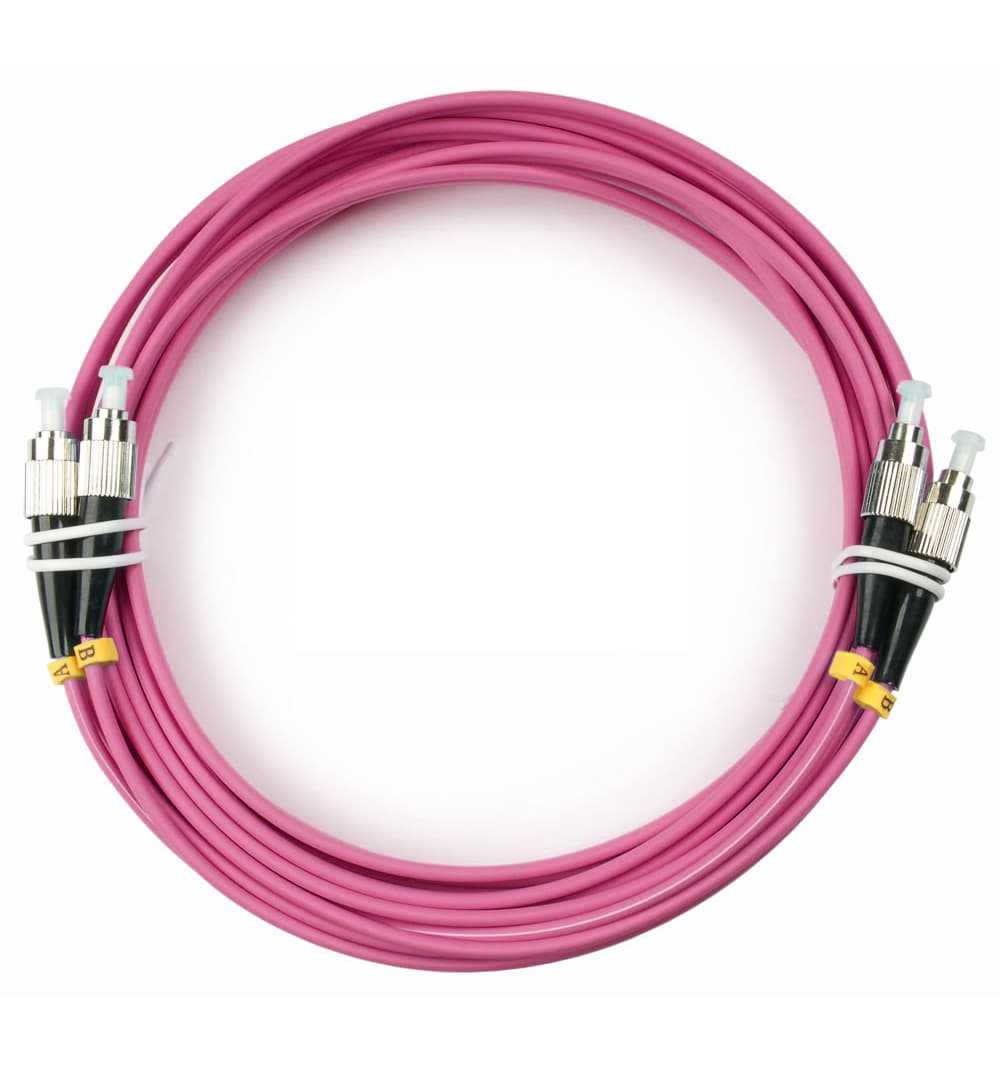 Патч-корд оптический duplex 5м FC-FC 50/125MM OM4 LSZH