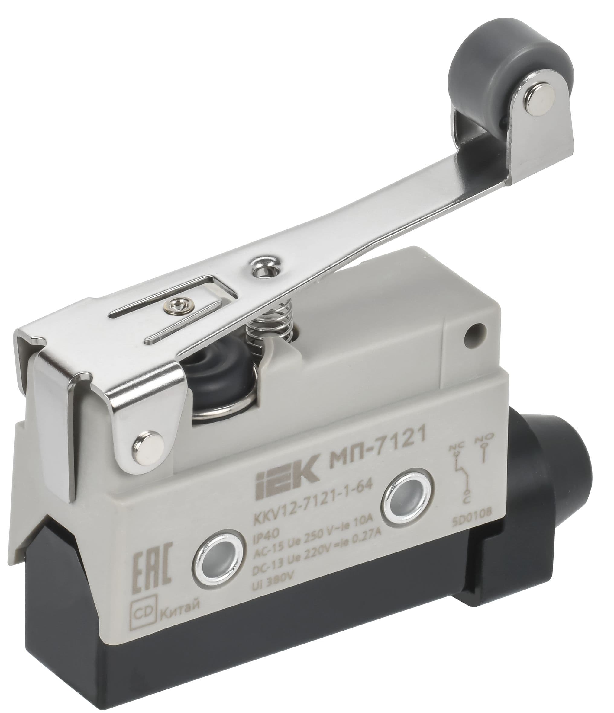 Микропереключатель концевой МП-7121 рычаг с роликом IP40