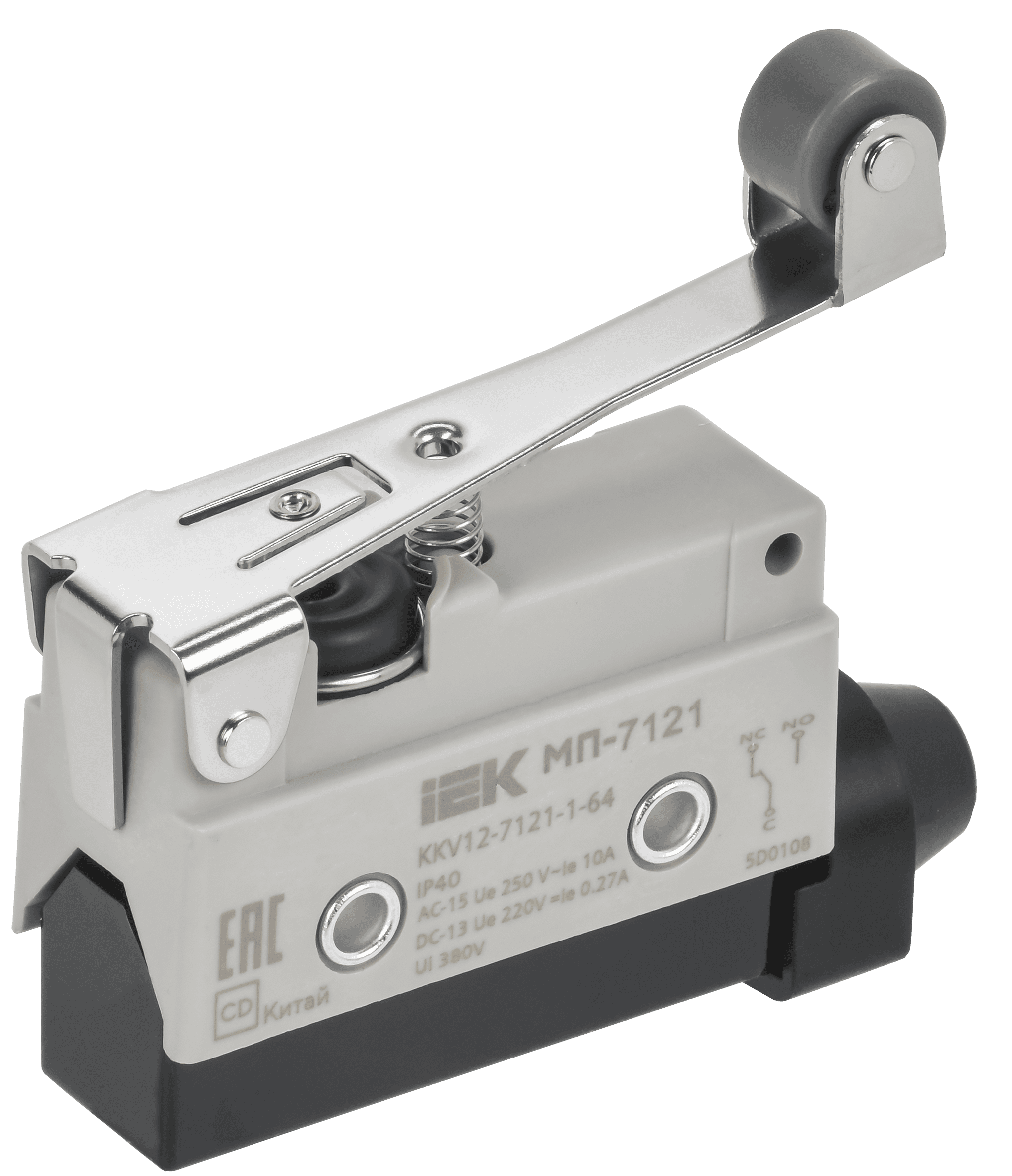 Микропереключатель концевой МП-7121 рычаг с роликом IP40