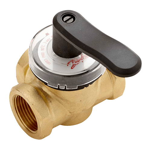Клапан регулирующий поворотный HRB-3R PN10, DN50, Kvs 40, Tmax 110 °C, Rp2, корпус CW617N