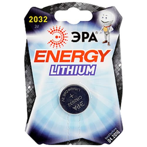 Батарейка CR2032-1BL Lithium (40/320/46080)