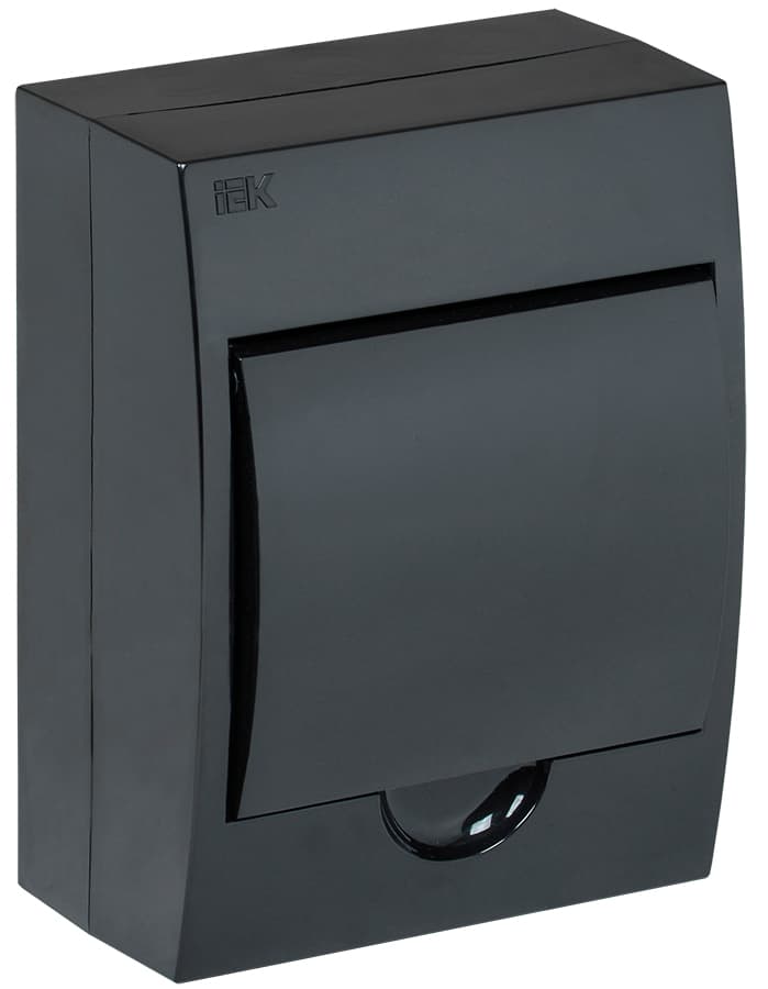 Корпус модульный пл. нав. ЩРН-П-6 черный IP41