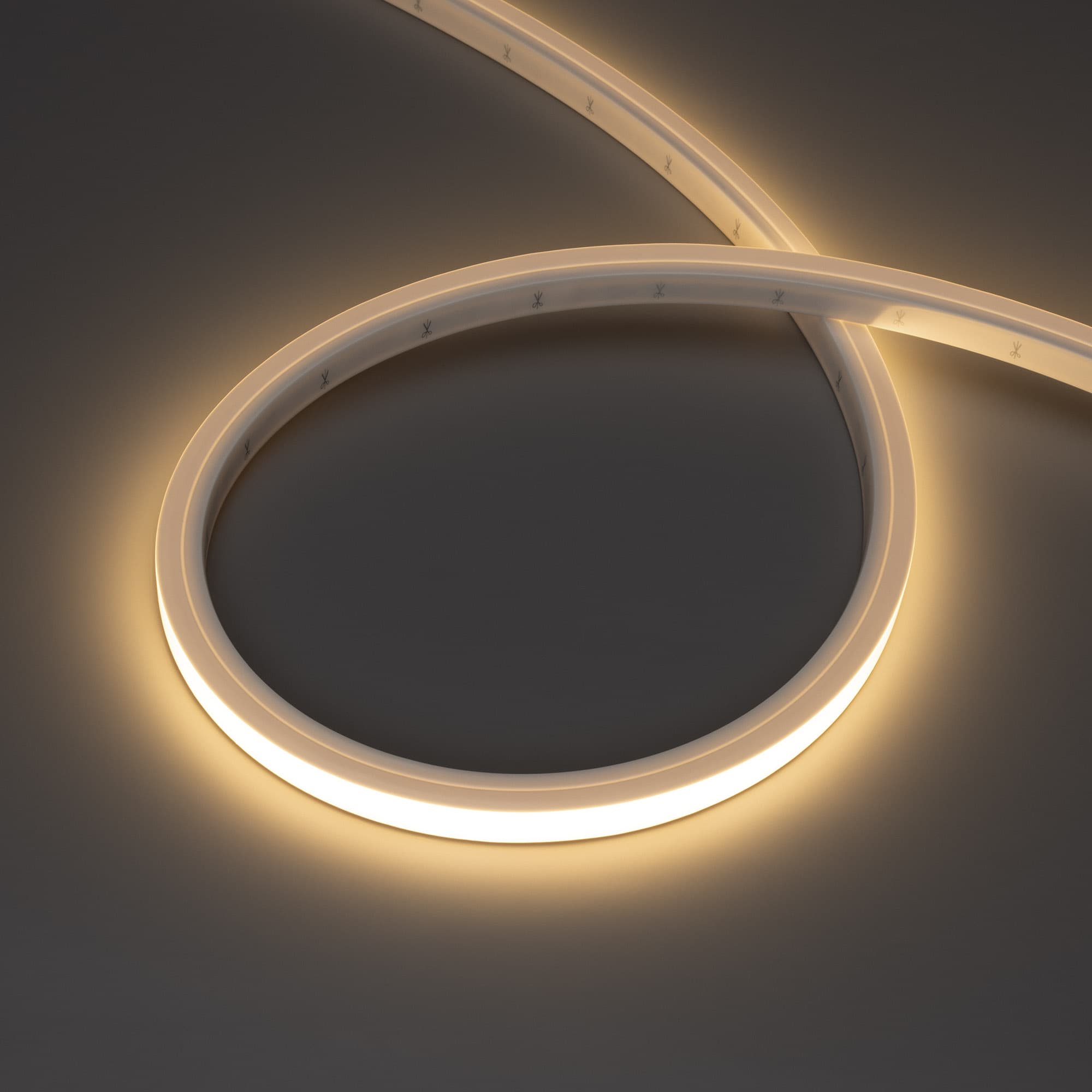 Лента светодиодная герметичная NOVA-TOP-PU-A120-16x15mm 24V Warm3500 (10 W/m, IP68, 5m, wire x2) (ARL, Полиуретан)