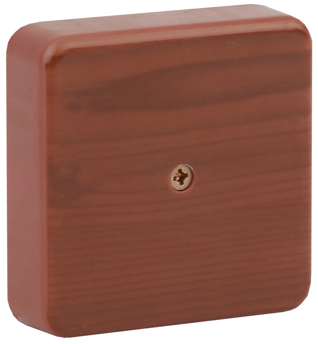 Коробка распаячная 75х75х20 (без клеммы) дуб IP40 (100/3000)