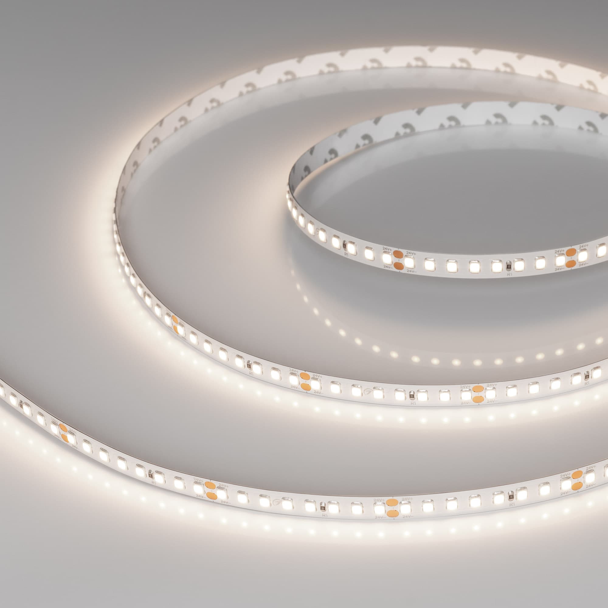 Лента светодиодная 12 Вт/м 24В IP20 4000K 160LED/м RT/RTW-A160-8-10mm SMD 2835 5 м