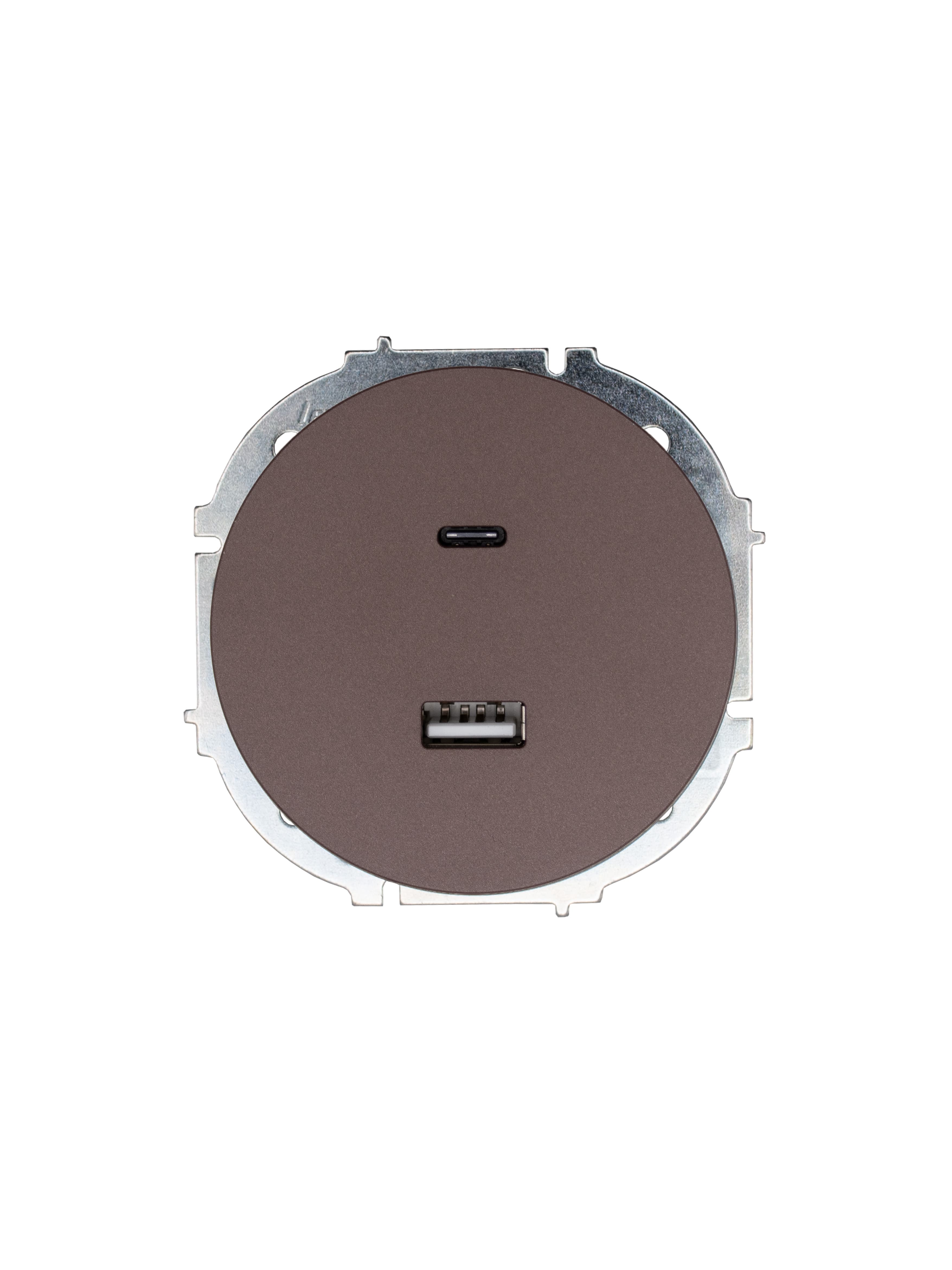 OSEN Розетка TC+ USB, механизм, шоколад Lezard 743-7388-192TC