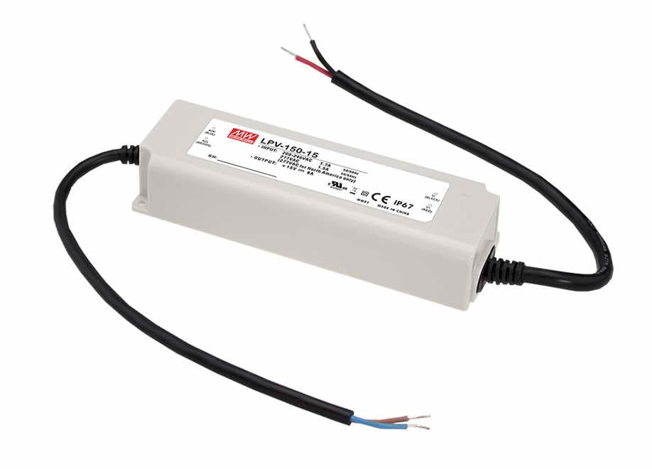 Источник питания AC-DC, 151Вт, IP67, вход 180-305В AC, 47-63Гц,254-431В DC выход 24В,6.3A, в кожухе