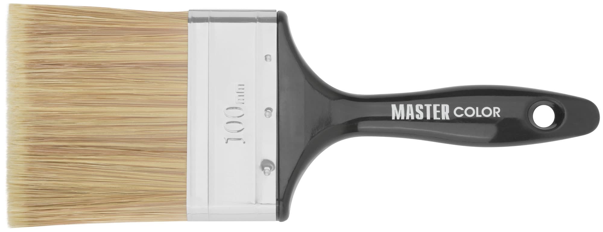 Кисть флейцевая Wood Master, микс из 3-х видов щетины/филамента, 100х22х89 мм