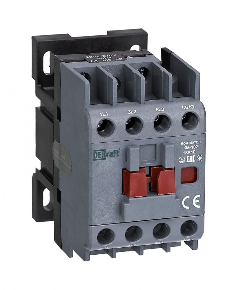 Контактор 18А 110В_АС АС3_ АС4 1НО+1НЗ КМ-102