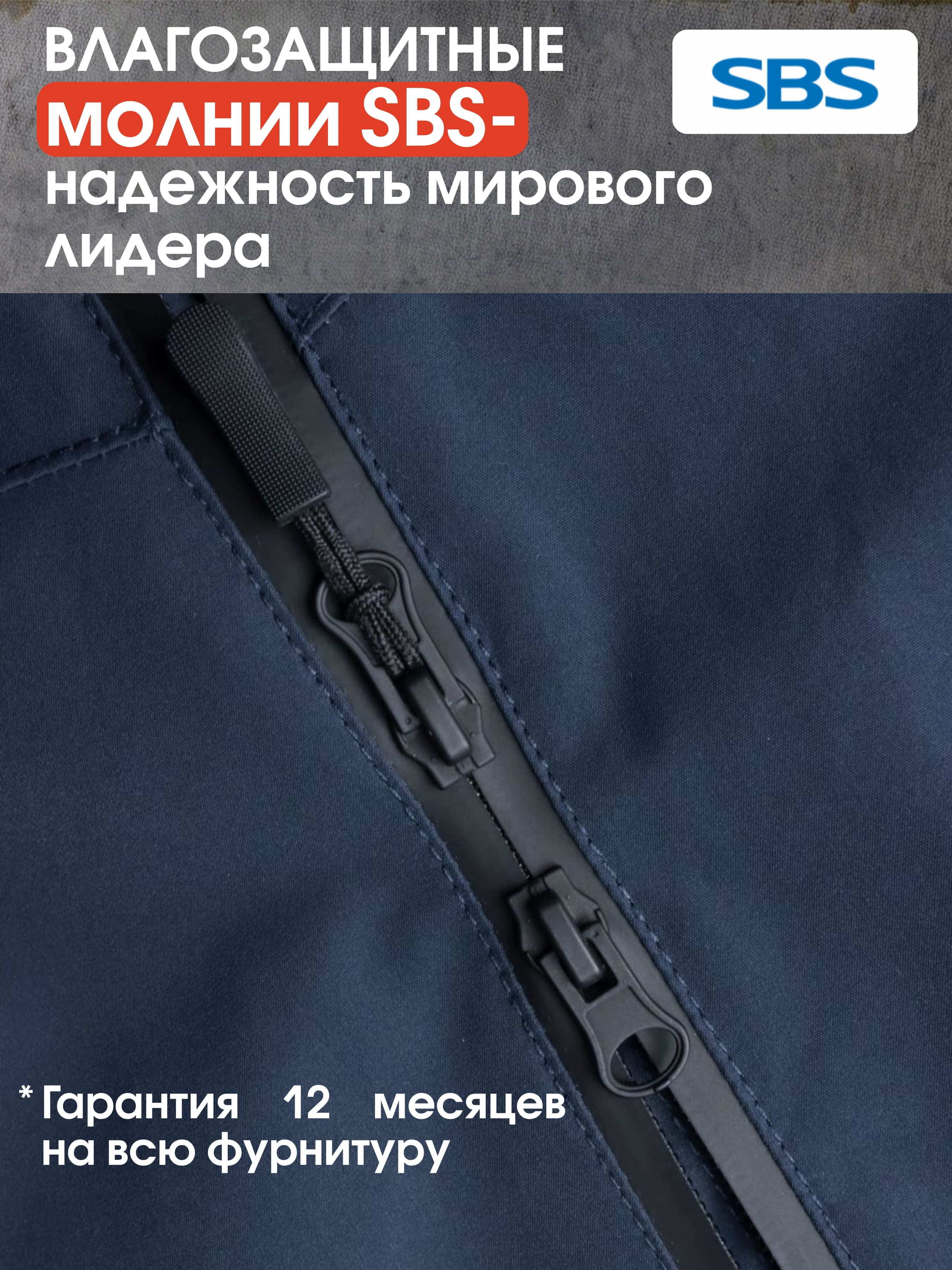 Летняя куртка-парка Brodeks KS213, синий (M)