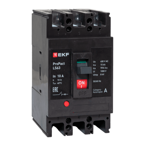 LS63 15кА 3P 10А ProPact EKF