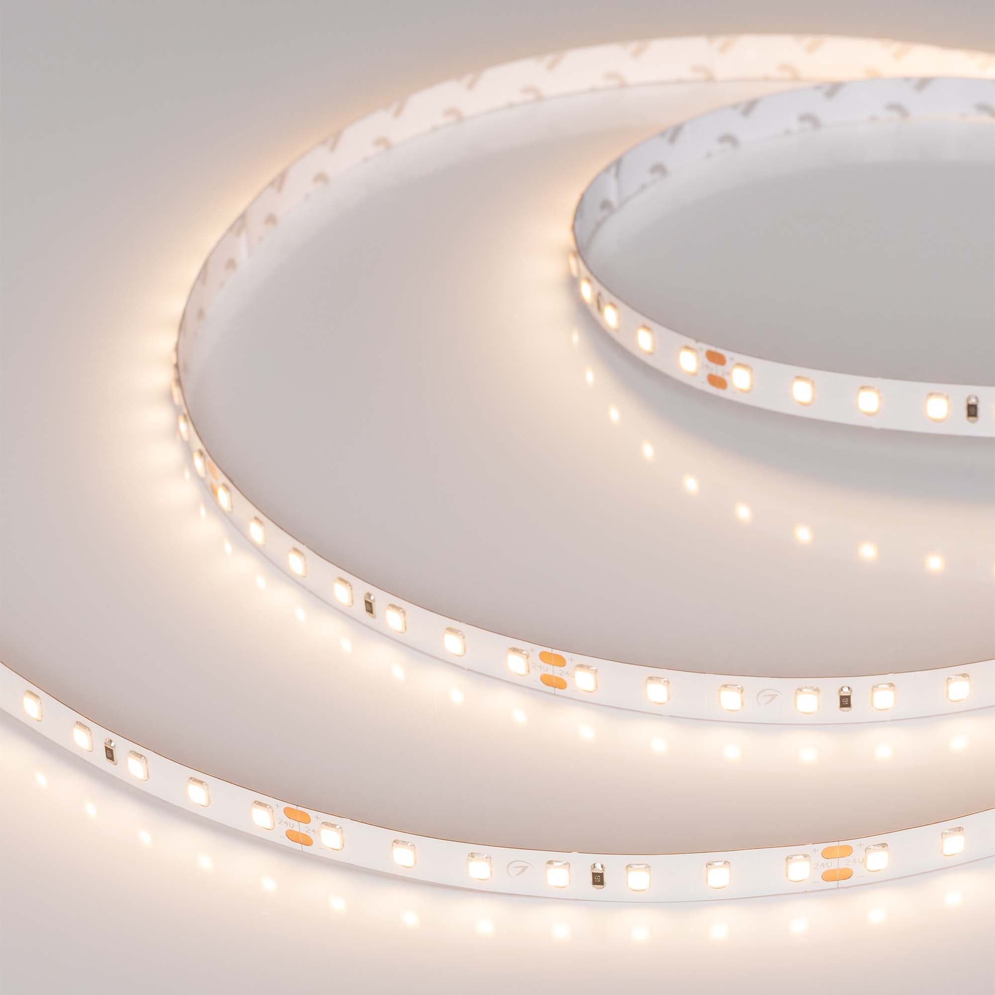 Лента светодиодная 10 Вт/м 24В IP20 3000K 98LED/м RT-A98-8mm CRI98 SMD 2835 5 м