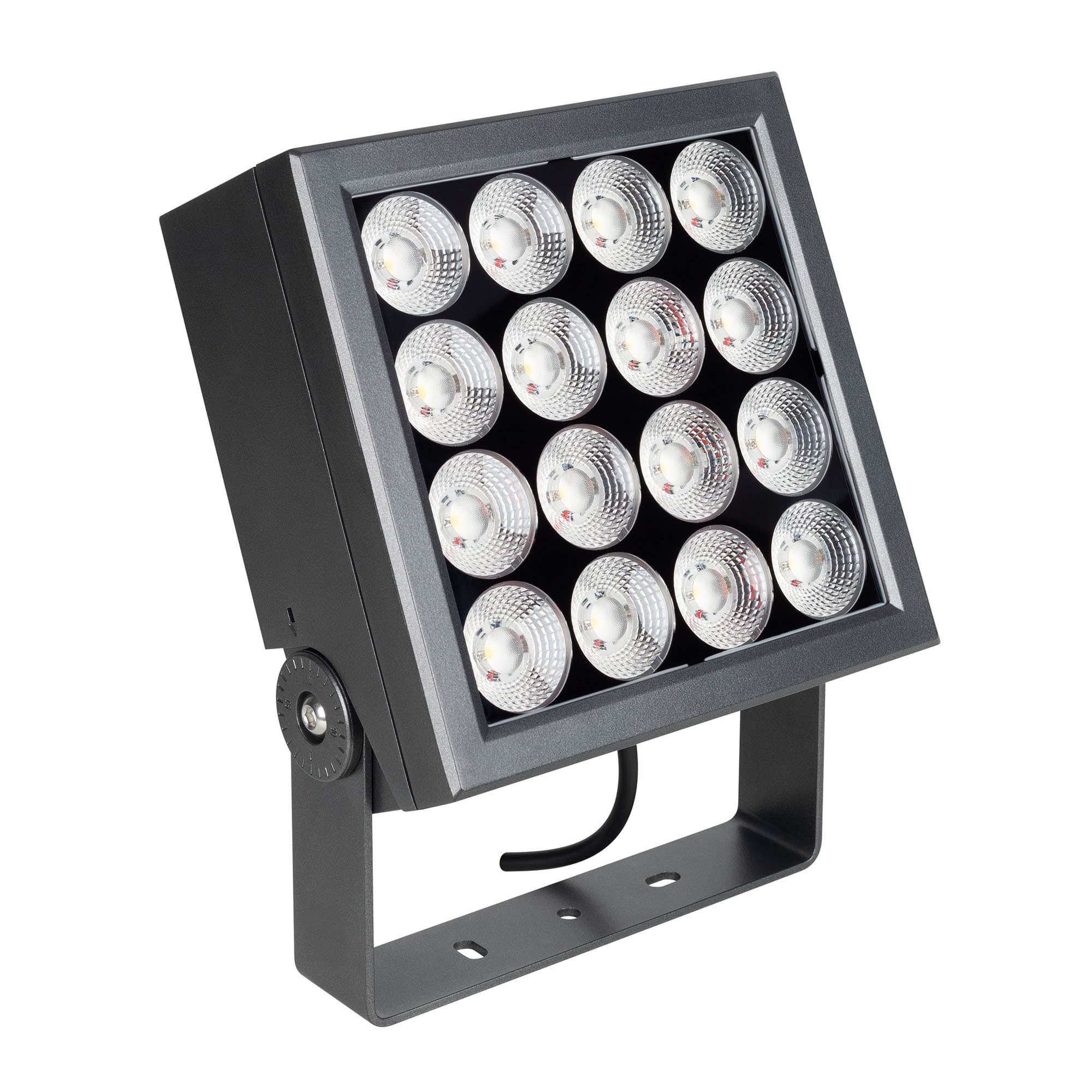 Светильник ALT-BLOCK-S220x220-50W Warm3000 (GR, 3 deg, 230V) (ARL, IP66, металл, 3 года)