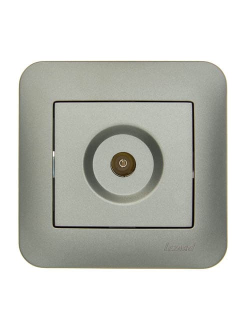 ASTI Розетка ТВ оконечная платина Lezard 7081-3535-130