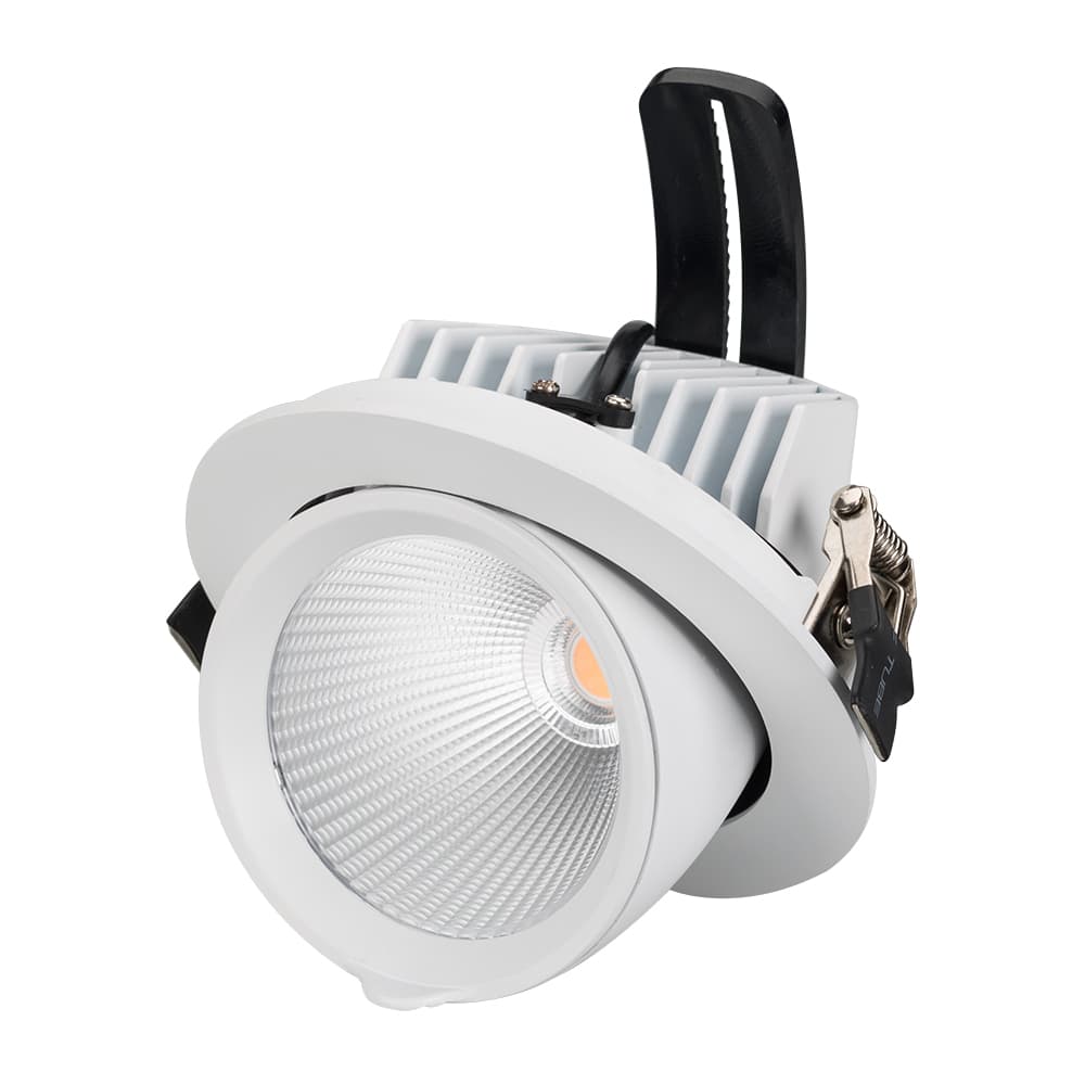 Светильник LTD-EXPLORER-R130-20W Warm3000 (WH, 38 deg) (ARL, IP20 Металл, 3 года)