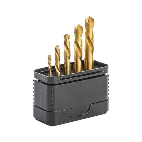Набор сверл спиральных левосторонних по металлу HSS Co5% TiN PRO DIN 1897 3,2, 4,8, 6,4, 8,0, 8,7 мм, 5 шт.