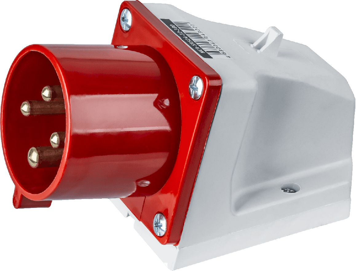 Вилка NCA-SR524-32-380 стационарная 32А 3P+PE IP44