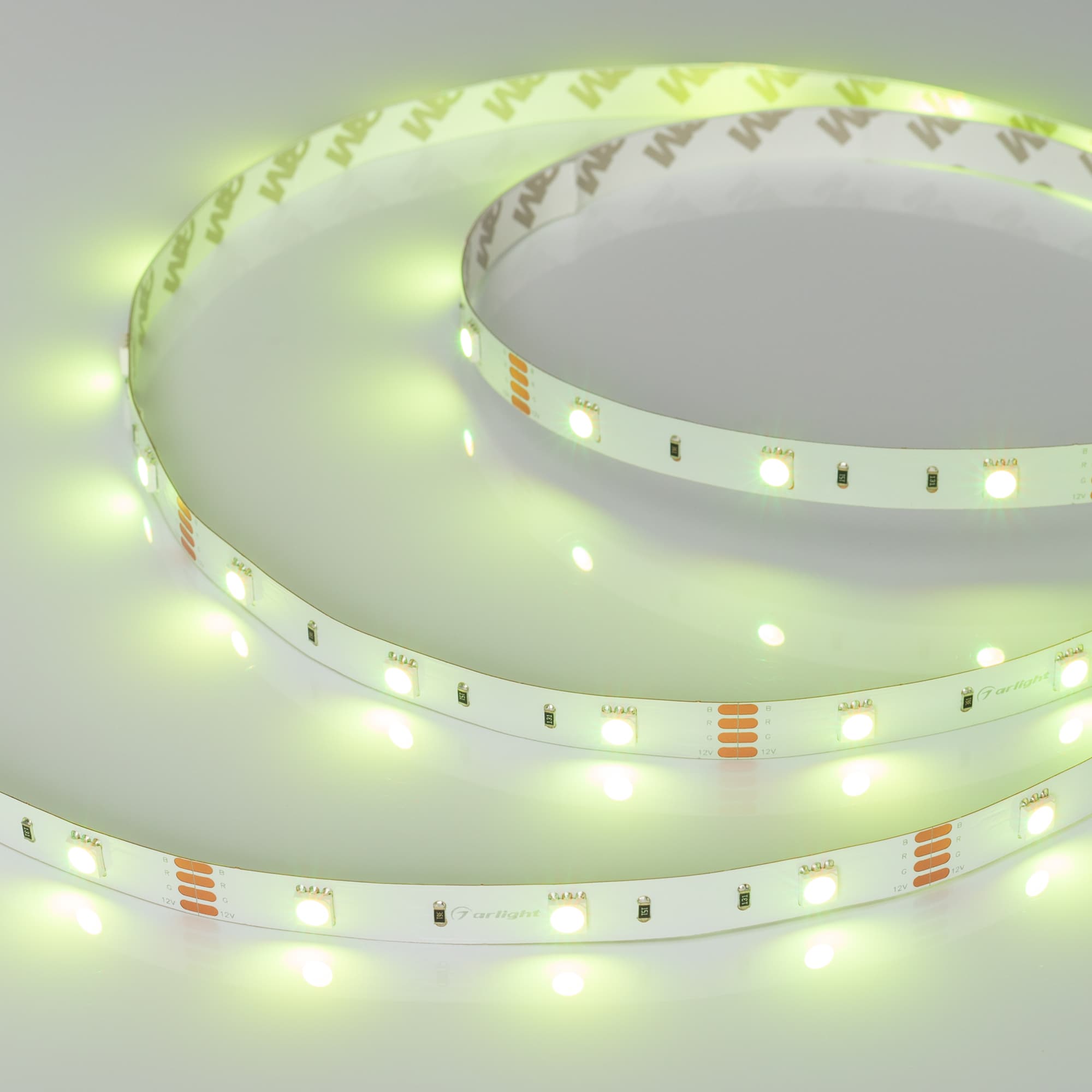 Лента светодиодная 7,2 Вт/м 12В IP20 RGB 30LED/м RT/RTW-B30-10-13mm SMD 5060 5 м