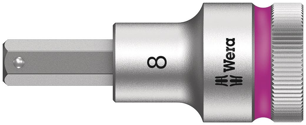 Головка торцевая со вставкой под внутренний шестигранник 8740 C Hex-Plus HF Zyklop DR 1/2 с фиксацией крепежа 8X60 мм