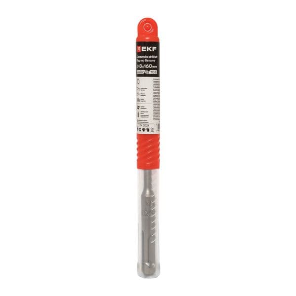 Бур по бетону SDS-plus 8х160 мм (4 резца)