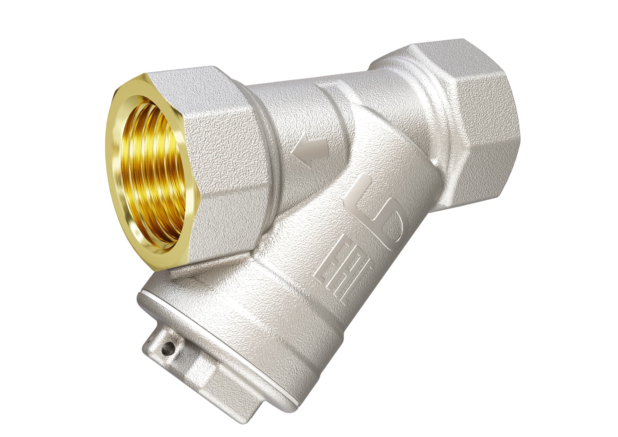 Фильтр косой латунный LD Pride 57.25.В-В Ду 25 Ру 40