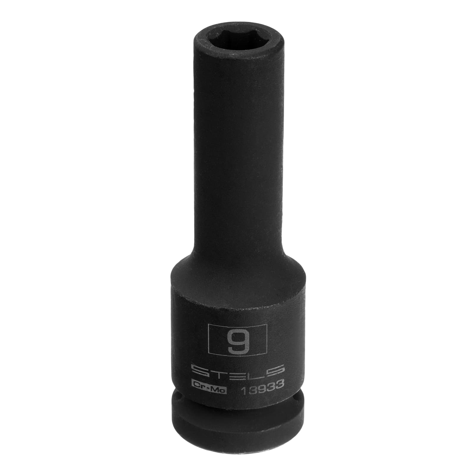 Головка ударная удлиненная шестигранная, 9 мм, 1/2', CrMo