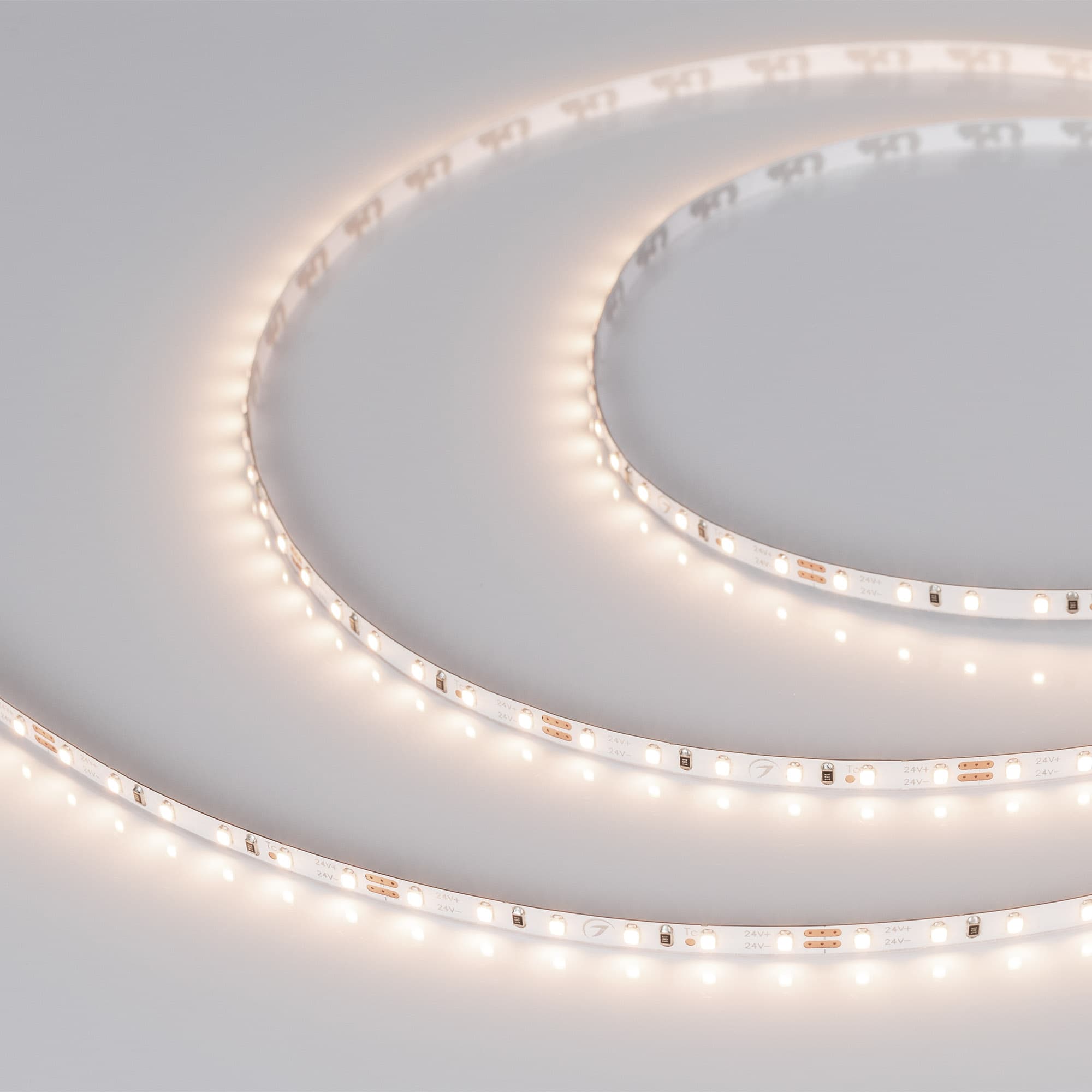 Лента светодиодная 9.6 Вт/м 24В 3500K IP20 120LED/м MICROLED-M120-4mm SMD 2216 5 м