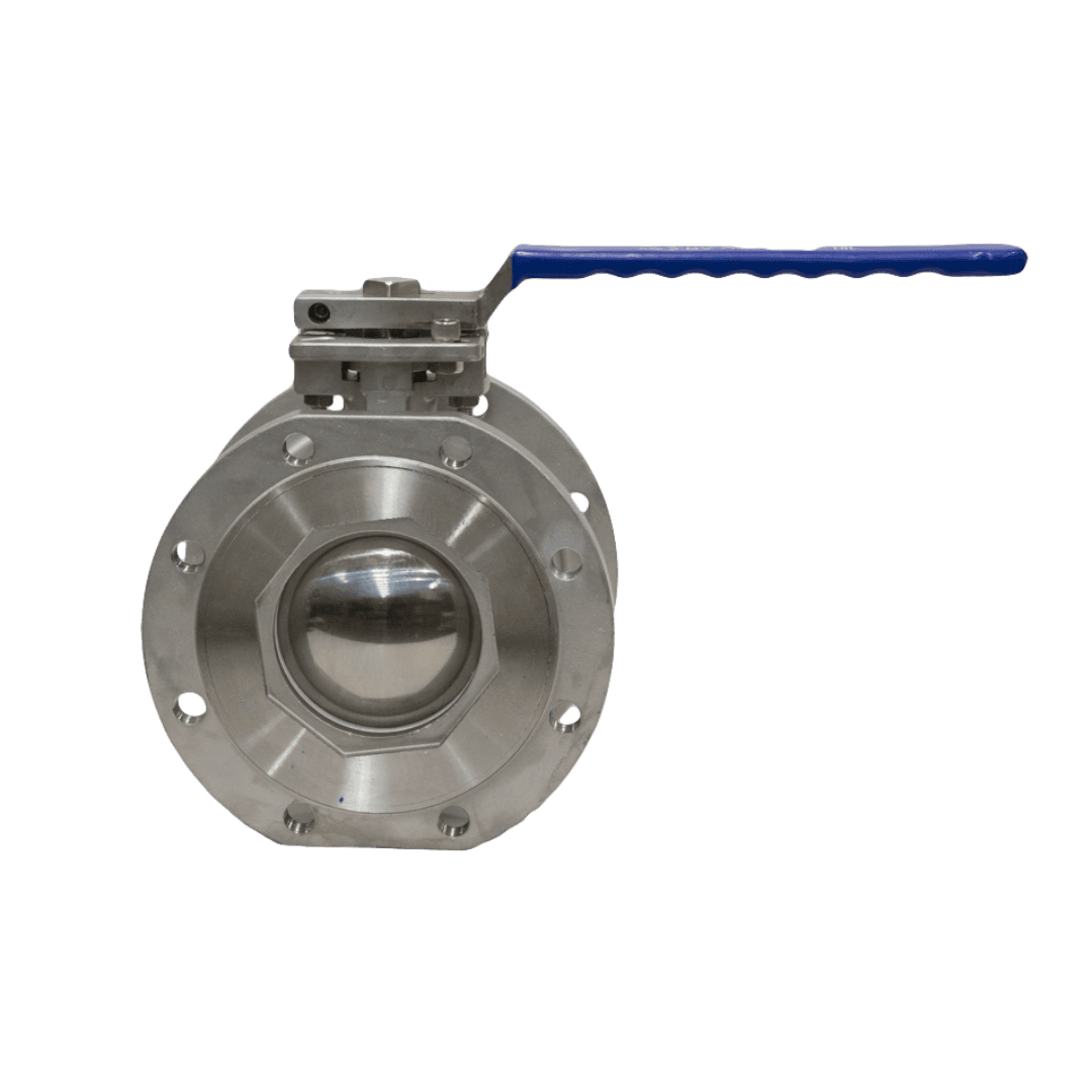Кран шаровый межфланцевый под привод нержавеющий (1PC), AISI304 DN150 (6 '), (CF8), PN40