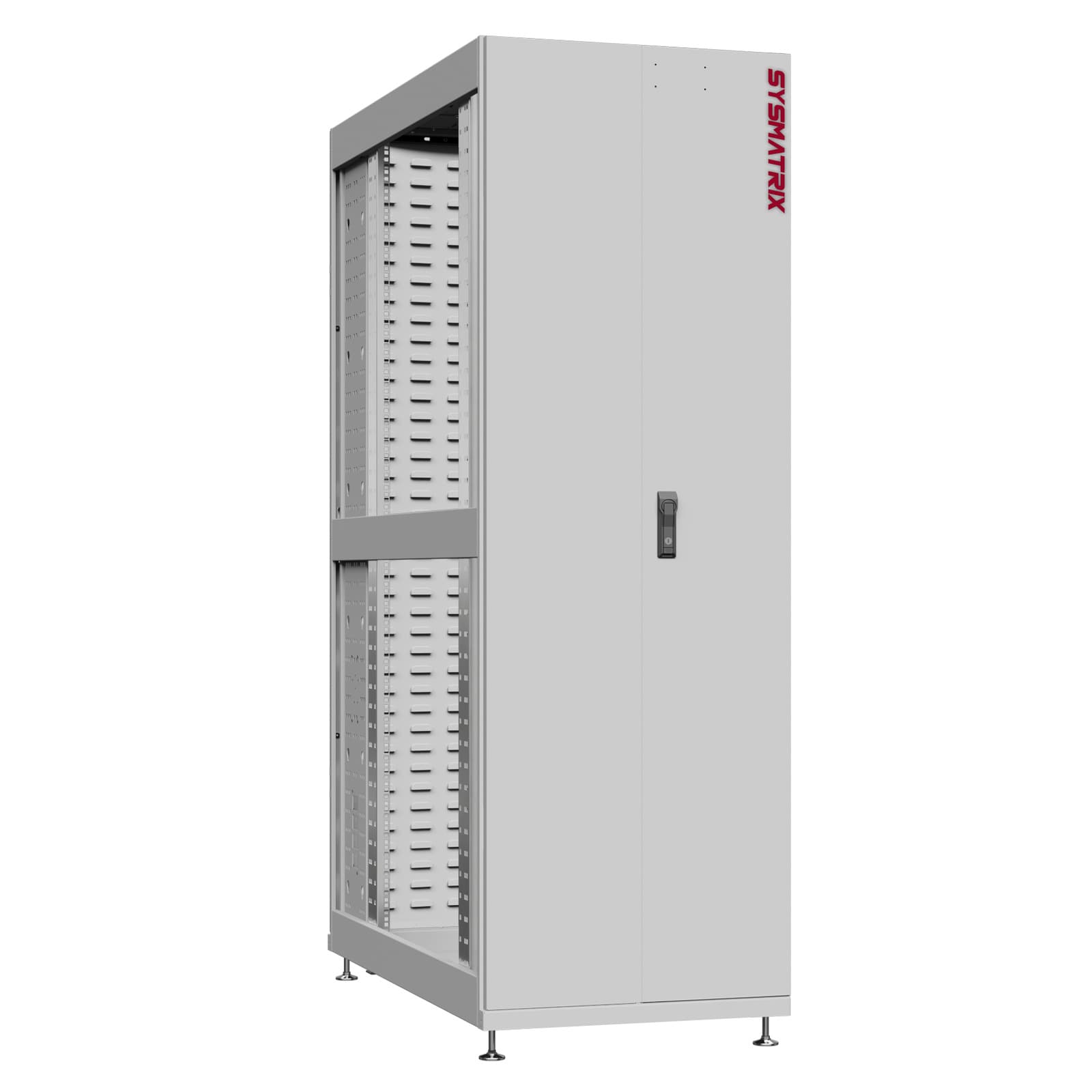 Шкаф серверный 48U 600х1200 передняя дверь: двустворчатая глухой металл IP51. задняя дверь: протект IP41. боковые панели: без. цвет: серый RAL7035 