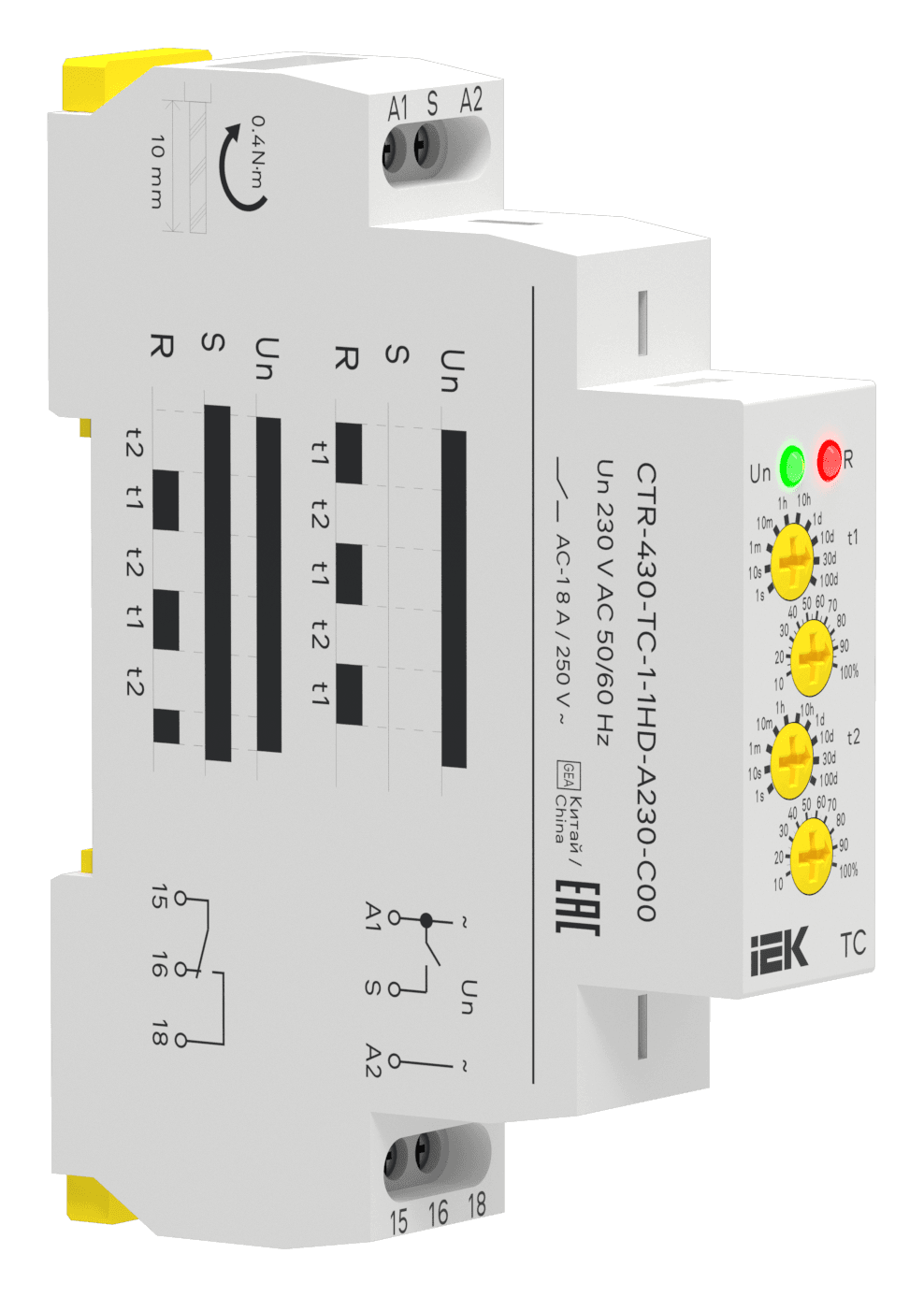 Реле циклическое TC 1 контакт 230В AC IEK