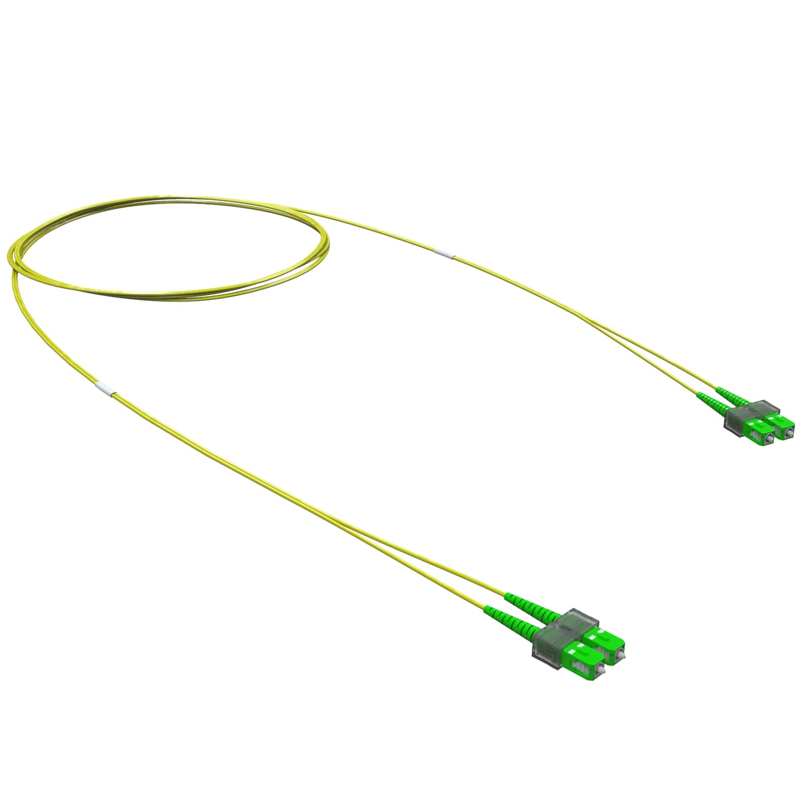 Патч-корд оптический двухволоконный (Duplex) SC/APC-SC/APC 9/125 (OS2) 2 м