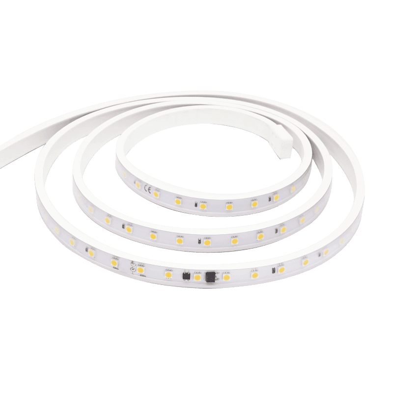 Лента LED 8W/m 230 В AC 3000K 50m x16мм IP65 SMD5050 54 LED/м (упаковка 50 м) скобы для монтажа в комплекте