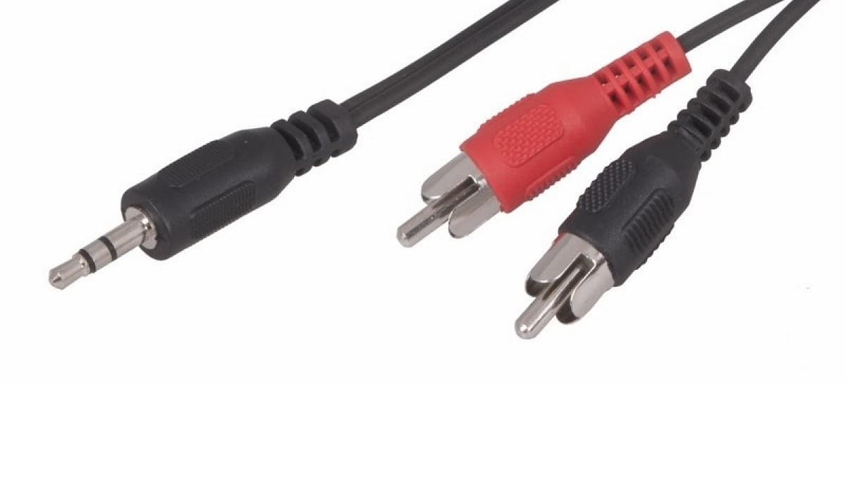 Аудио кабель 3.5 мм - 2 RCA, 5 м