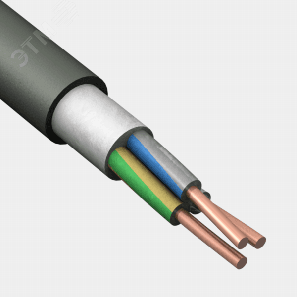 Кабель силовой ПвПГнг(А)-HF 3х6(N. PE) - 1 ТРТС