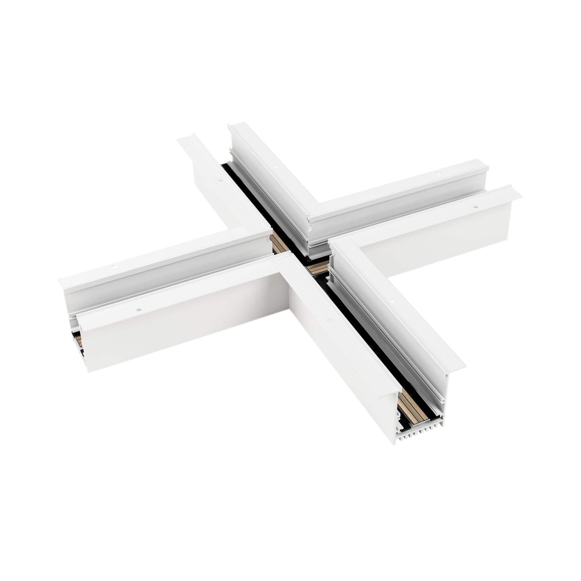 Коннектор крестовой MAG-CON-4560-F-X90 (WH) (IP20 металл, 3 года)